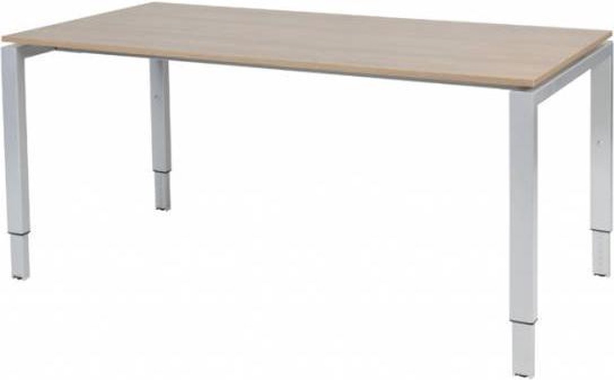 Verstelbaar Bureau - Domino 160x90 Havana Kersen - alu frame