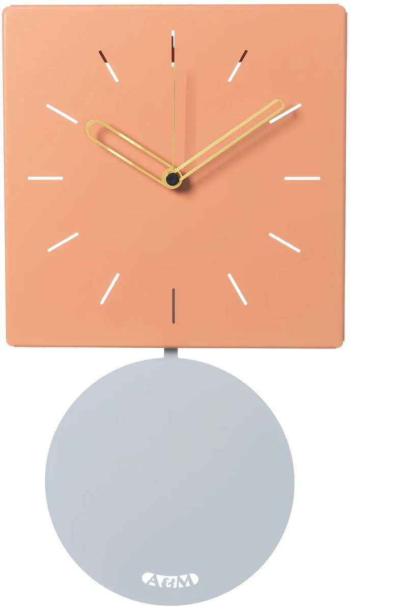 Wandklok met slinger MODERN DESIGN