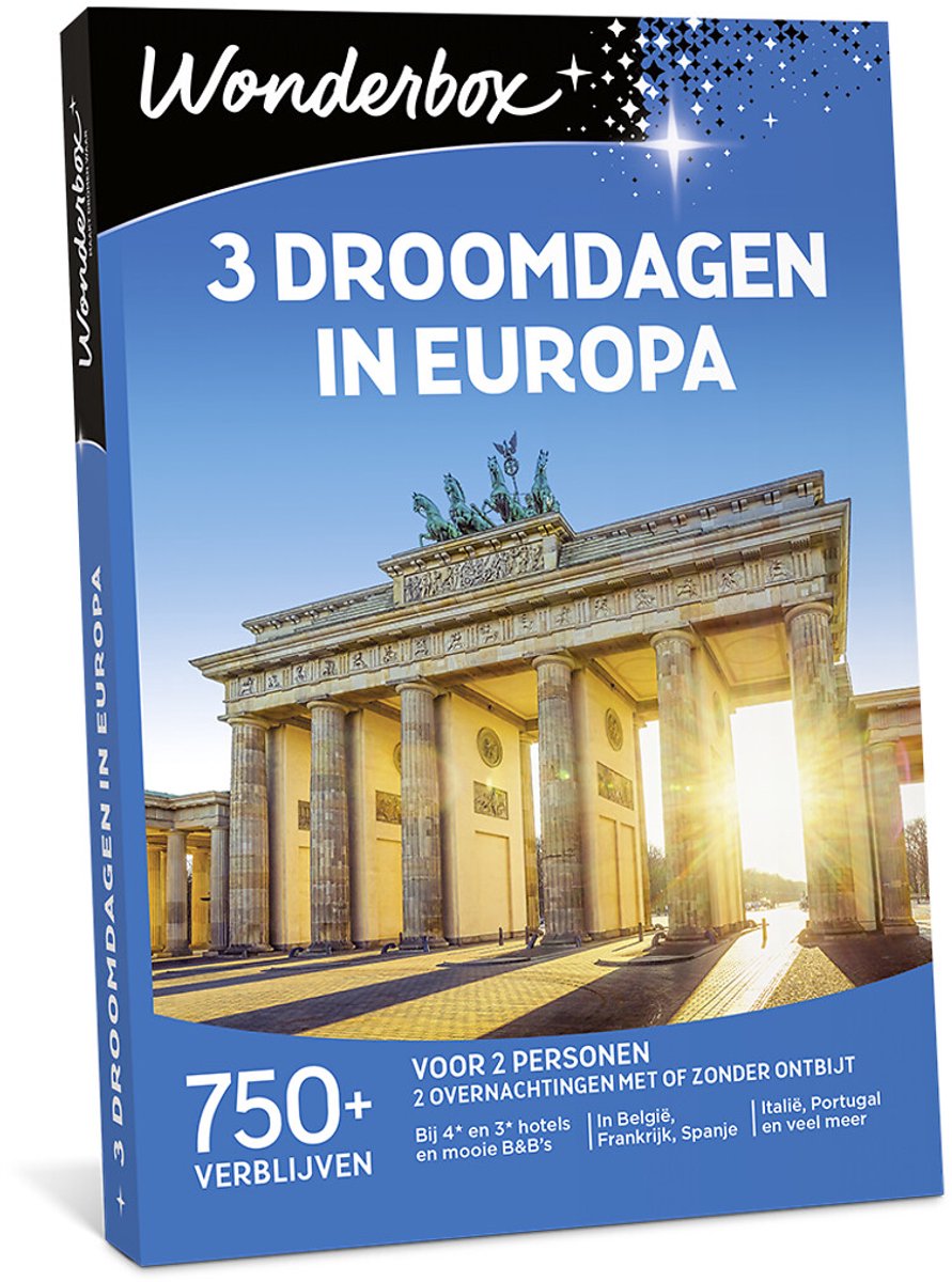 Wonderbox Cadeaubon - 3 Droomdagen in Europa