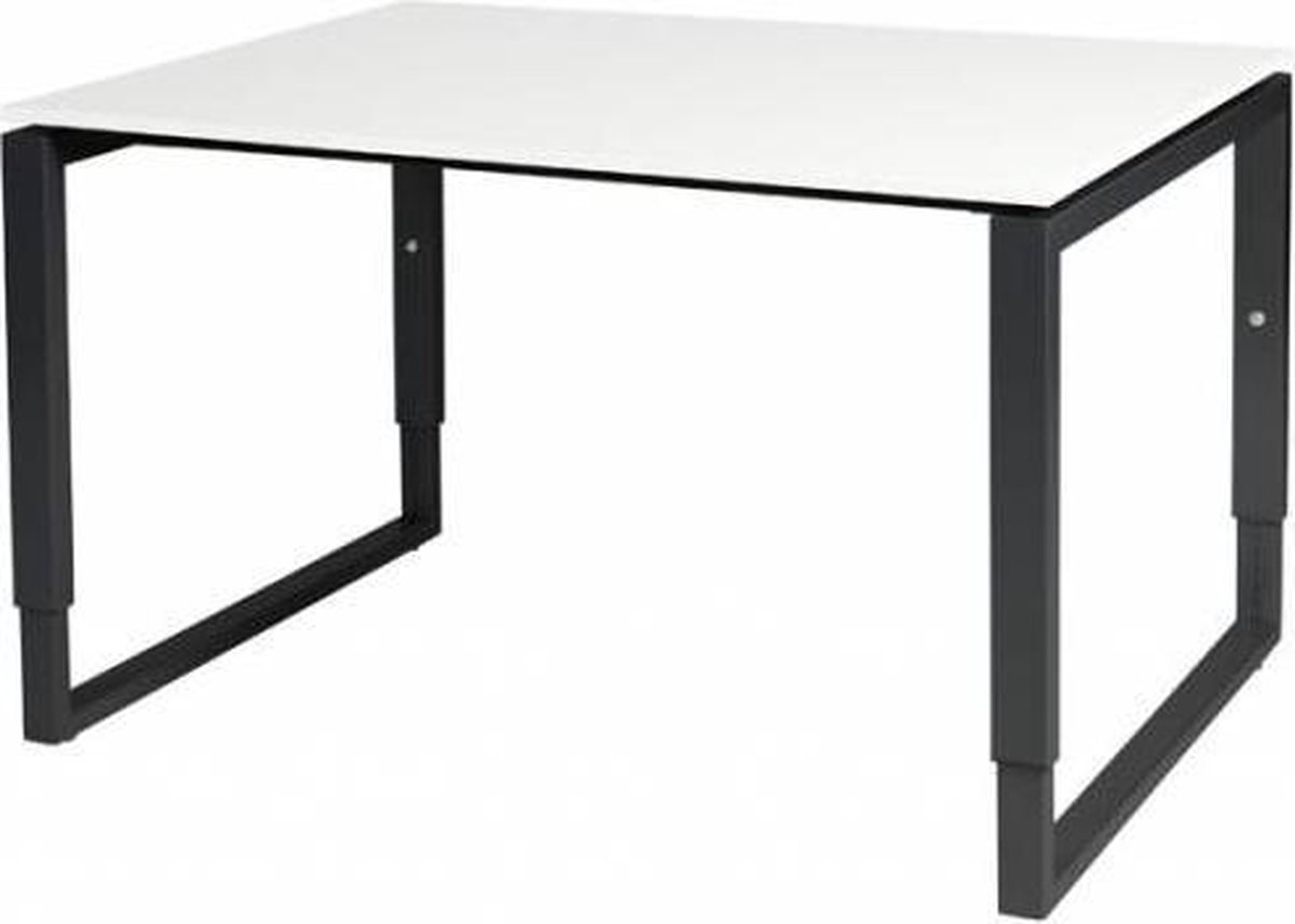 Schaffenburg Verstelbaar Bureau - Plus 120x90 grijs - zwart frame