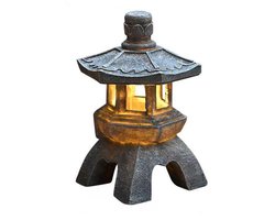 Zonne-decoratieve verlichting Zen-tuinaccessoires Japanse lantaarns Vintage lantaarns Boeddhabeeld Zonne-tuinverlichting Zonne-pagode Buitenzonne-tuinverlichting Harsen tuinverlichting - 26 cm koepelvormige stenen pagode Zonne-decoratieve verlichting Zen-tuinaccessoires Japanse lantaarns Vintage lantaarns Boeddhabeeld Zonne-tuinverlichting Zonne-pagode Buitenzonne-tuinverlichting Harsen tuinverlichting - 26 cm koepelvormige stenen pagode