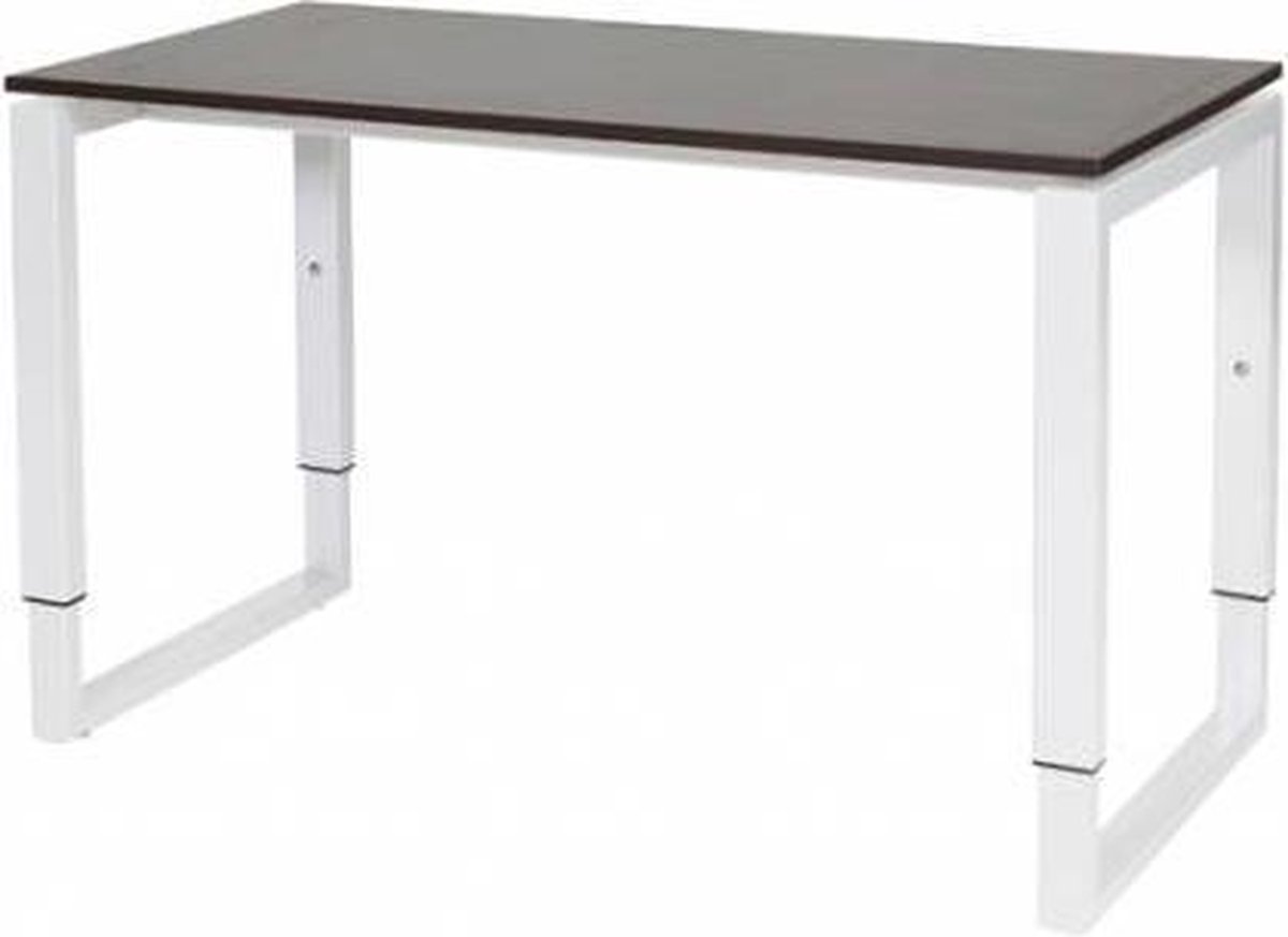 Verstelbaar Bureau - Domino Plus 120x60 logan - wit frame