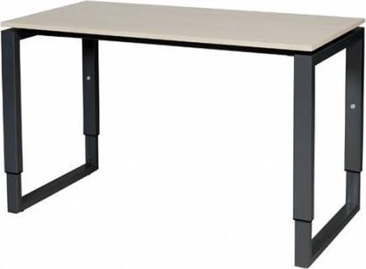 Verstelbaar Bureau - Plus 120x60 robson - zwart frame