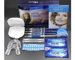 Tanden Bleken - Tandbleek Set - Tandenbleekset - Tandbleekset Premium - Tanden Bleekset - Tandbleekset Premium - 3D LED - Zonder Peroxide - 3 Gelspuiten - Veilig - Thuis bleken - Witte Tanden - Professionele Teeth Whitening - Tandenbleek set