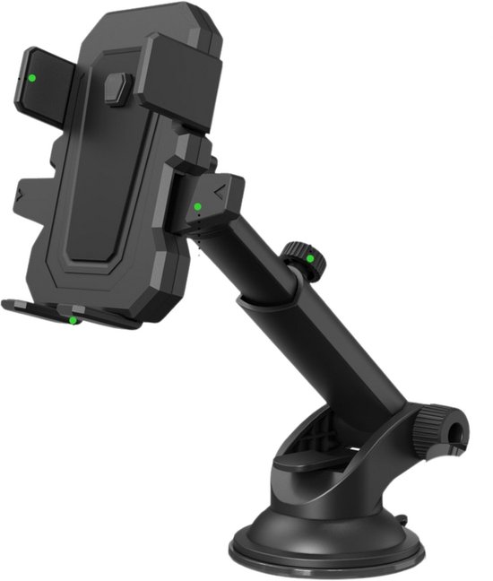 Podec Telefoonhouders Auto - Zuignap - Voor Raam Of Dashboard - Zwart