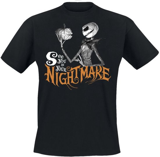 The Nightmare Before Christmas See You In Your Nightmare Heren T-shirt - zwart - 3XL