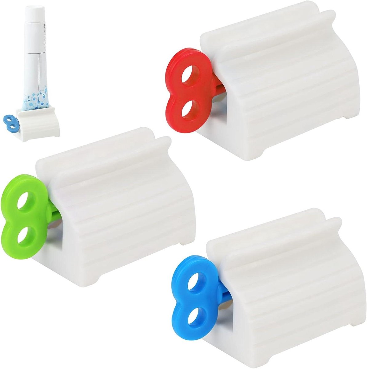 Tandpasta-knijper en dispenser voor alle tubes - Set van 3