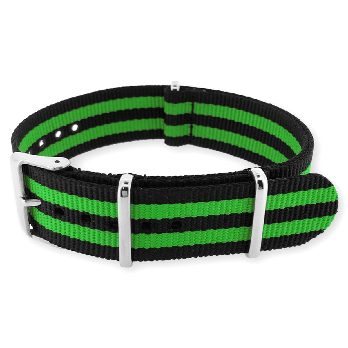 NATO Horlogeband G10 Military Nylon Strap - Original NATOS.com® - James Bond Groen 22mm