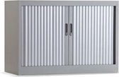BASIC - Archiefkast met slot - Dossierkast  - roldeurkast 72,8x80x45 aluminium