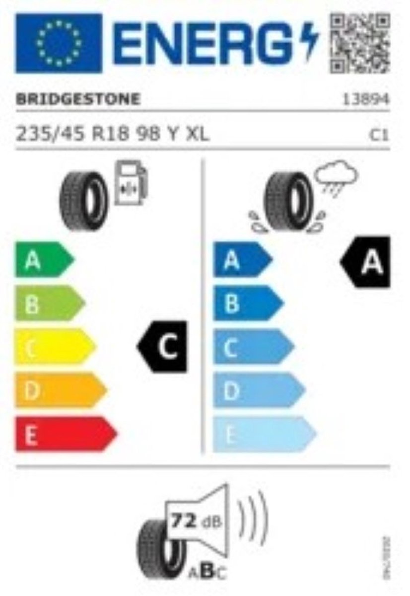 Bridgestone Turanza T005 DriveGuard 235/45 R18 98Y XL Run Flat – foto 2