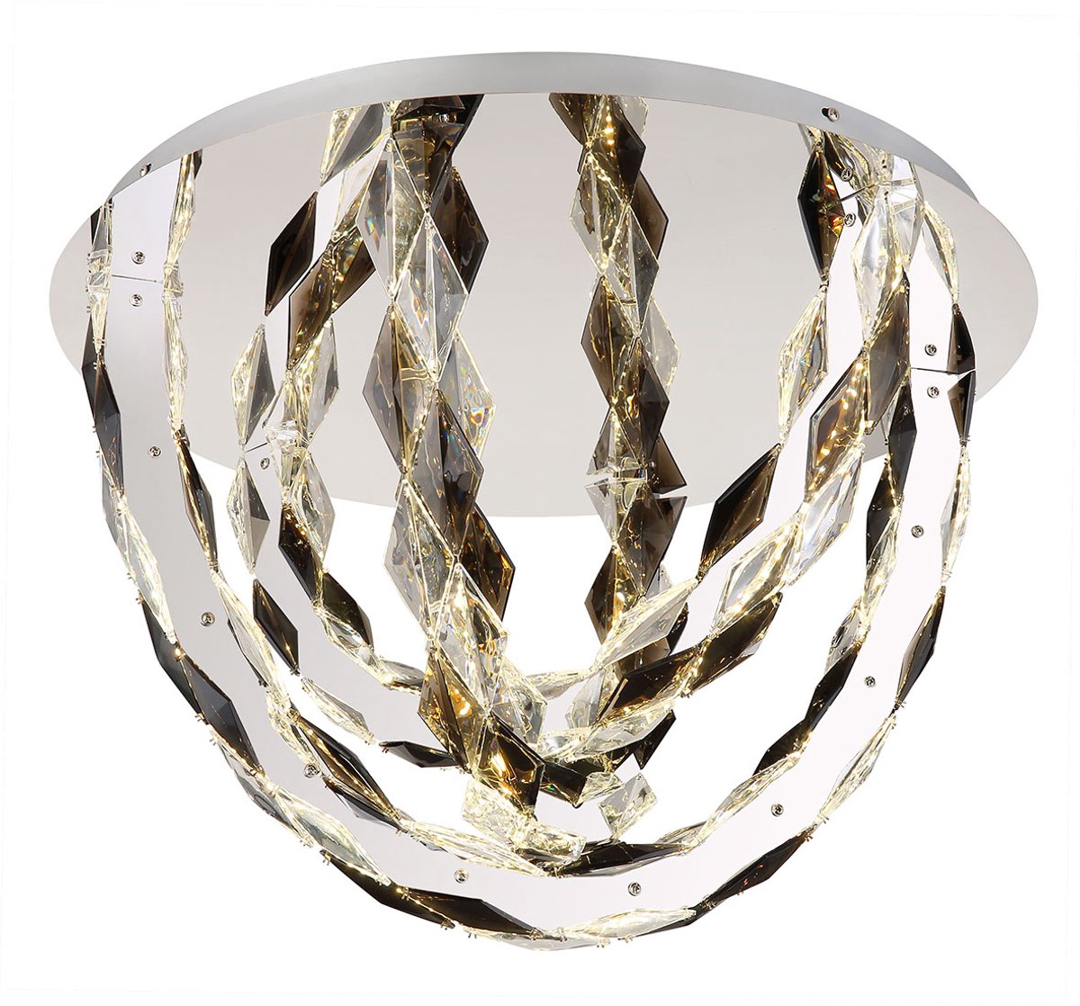 Globo plafonniere - Karilion - chroom - metaal - Ø 60cm - LED - 67318D3
