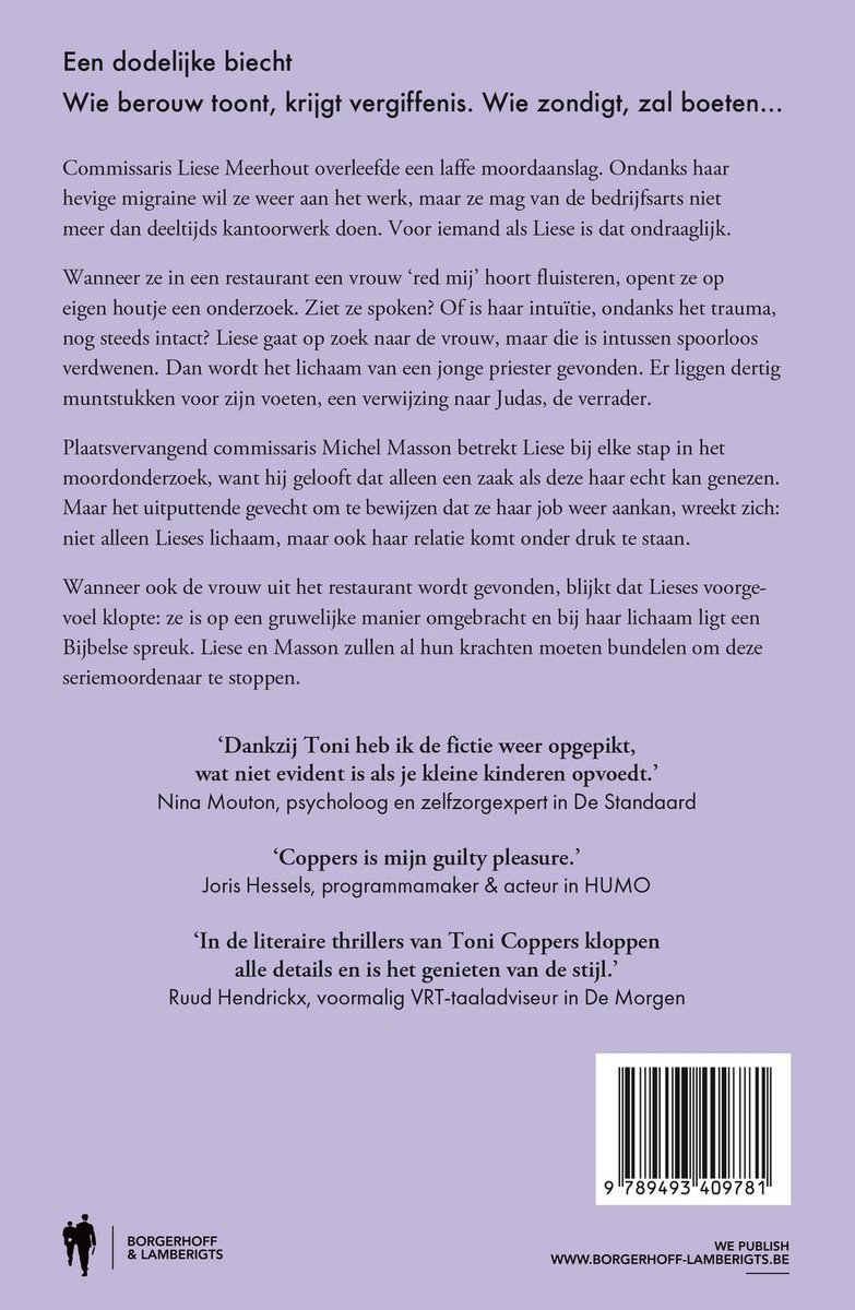 Een dodelijke biecht - back cover