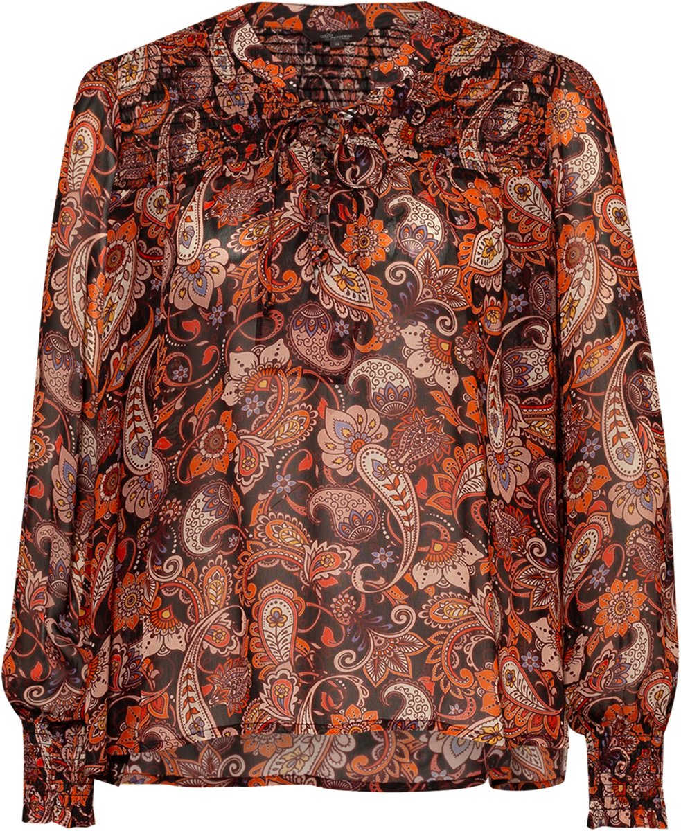 Princess goes Hollywood • oranje paisley blouse • maat 36