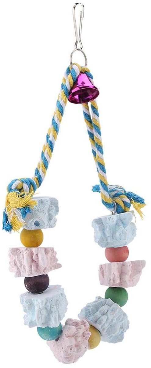 Tnfeeon Papegaai Snavel Slijpsteen, Kleurrijke Vogelparkieten Kleine Dieren Tandenslijpen Speelgoed Bijten Kauwen Training Kooi Accessoires