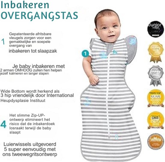 Love to Dream Inbakeren Overgang Swaddle, gepatenteerde