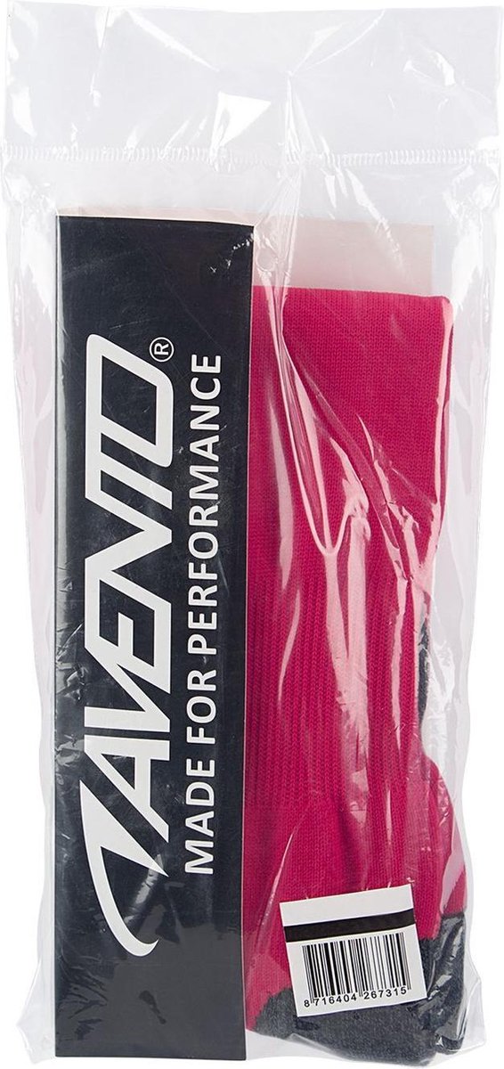 Avento Voetbalsokken - Lang Model - Basic - Fuchsia/Grijs - Maat 30/35