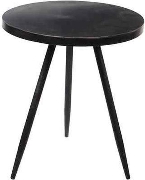 Super bol.com | Mica Decorations ronde tafel zwart maat in cm: 40 x 35 SM-48