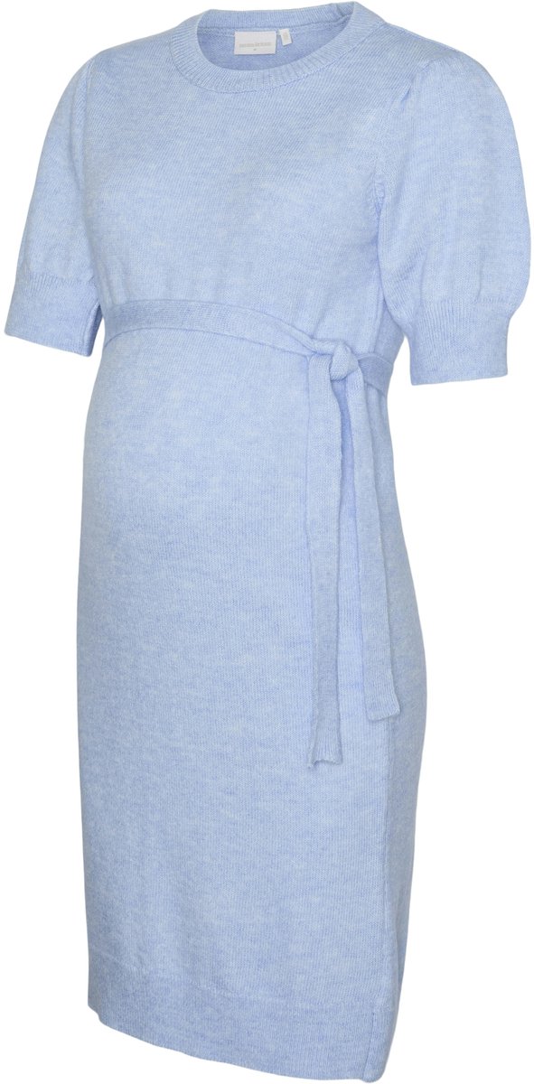 Mamalicious Mama Licious Gebreide jurk MLCARMEN Zwangerschapsjurk Brunnera Blue