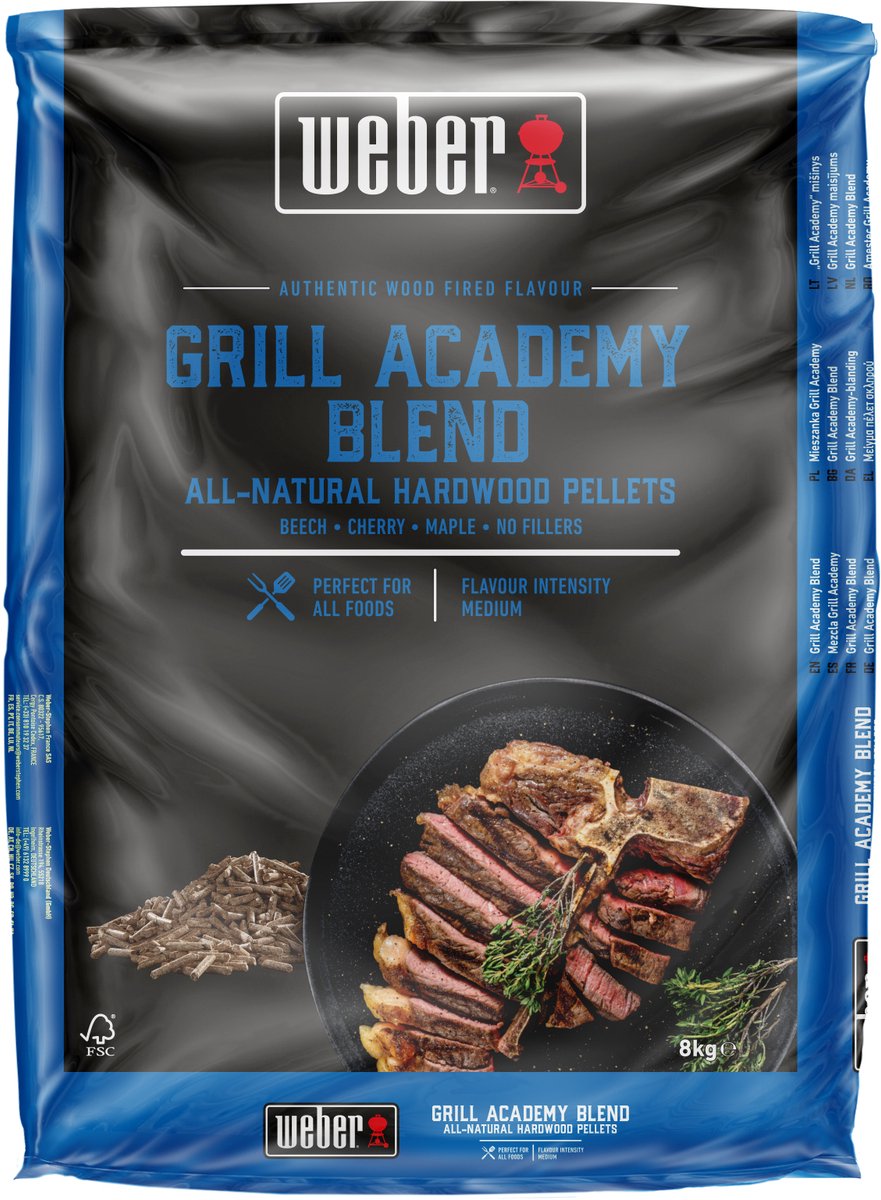 Weber - Wood Pellets Grill Academy Blend 8 kg (zak)