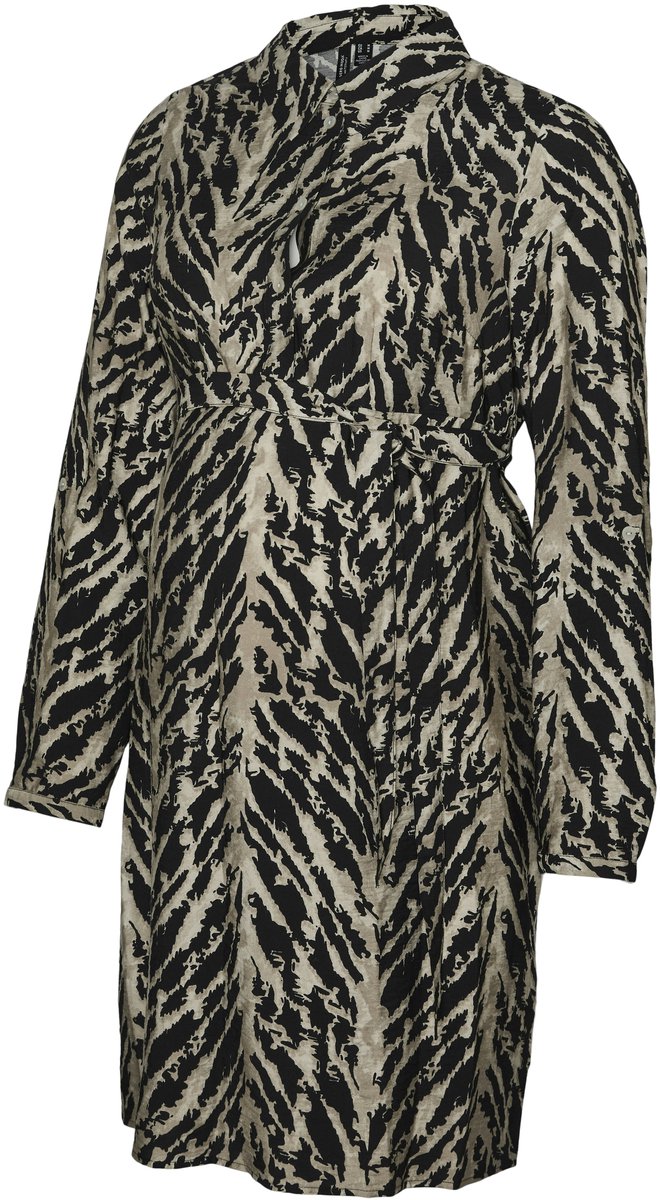 Vero Moda Maternity Blousejurk VMMLUCY Zwangerschapsjurk Zwart