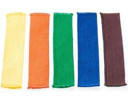 Gekleurde slippen budo | kant-en-klaar 10 stuks | Blauw