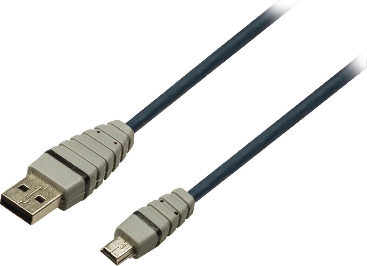 Bandridge - USB Mini Kabel - Grijs - 2 meter
