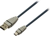 Bandridge - USB Mini Kabel - Grijs - 2 meter