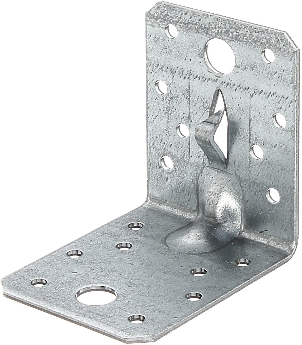 Alberts 835477 Hoekverbinding | sendzimir verzinkt | 70 x 70 x 55 mm | Set van 25