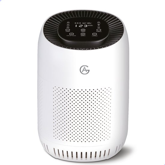 AG320 Luchtreiniger - Air Purifier -Luchtreinigers met Hepa Filter - Slaapkamer Air Cleaner - Slaapstand - Kinderslot - High Quality Filtersystem - Voor Schone Gezonde Lucht -Tegen Stof, Hooikoorts En Allergie - Verwijdert 99,97% -Display