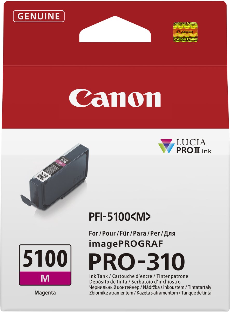 Canon PFI-5100 M Magenta Inkt voor Prograf Pro 310