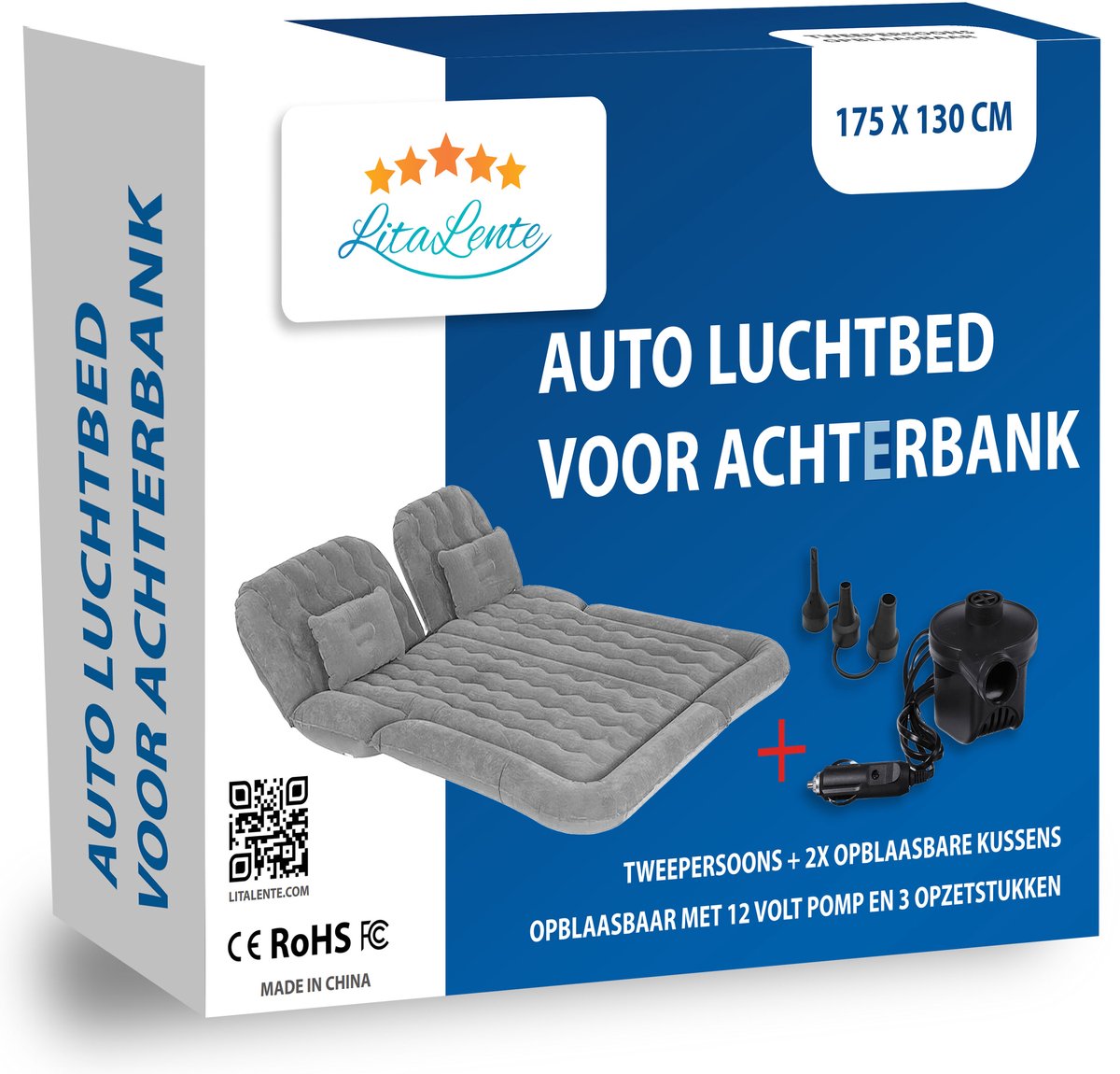 Voor BYD yuan 2005-2024 Auto Opblaasbaar Matras voor Kamperen Reizen Slapen, Auto Opblaasbaar Bed Luchtbed,H-Green