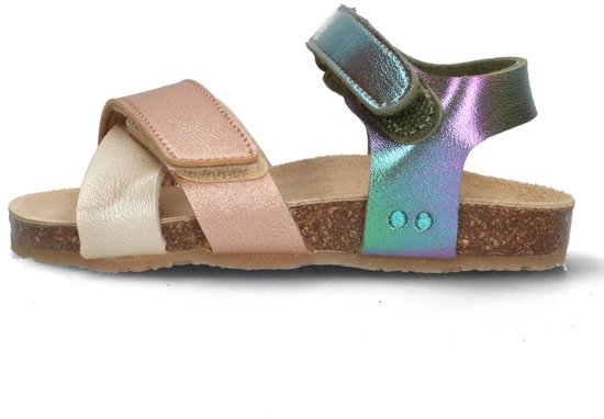 BunniesJR 225418-798 Meisjes Platte Sandalen - Multicolor - Imitatieleer - Klittenband