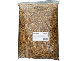 Oswalt Garnalen 3-5 cm - Gedroogd - 10 Liter - Schildpaddenvoer