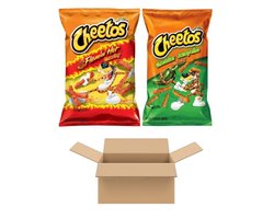 Cheetos Crunchy Chips Multipak (1 x Flamin Hot + 1 x Cheddar Jalapeno 226g)