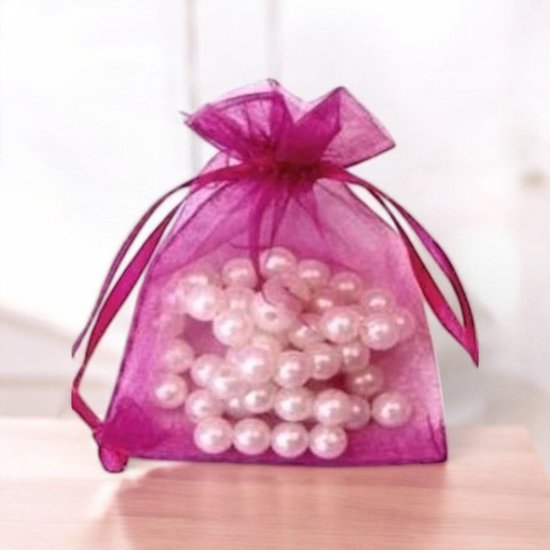 Organza zakjes 7,5 x 10 cm - organza zakjes