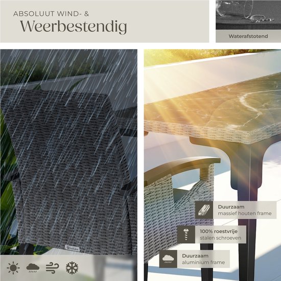 Waterdichte tuinmeubelhoezen voor buiten, 260 x 100 x 100