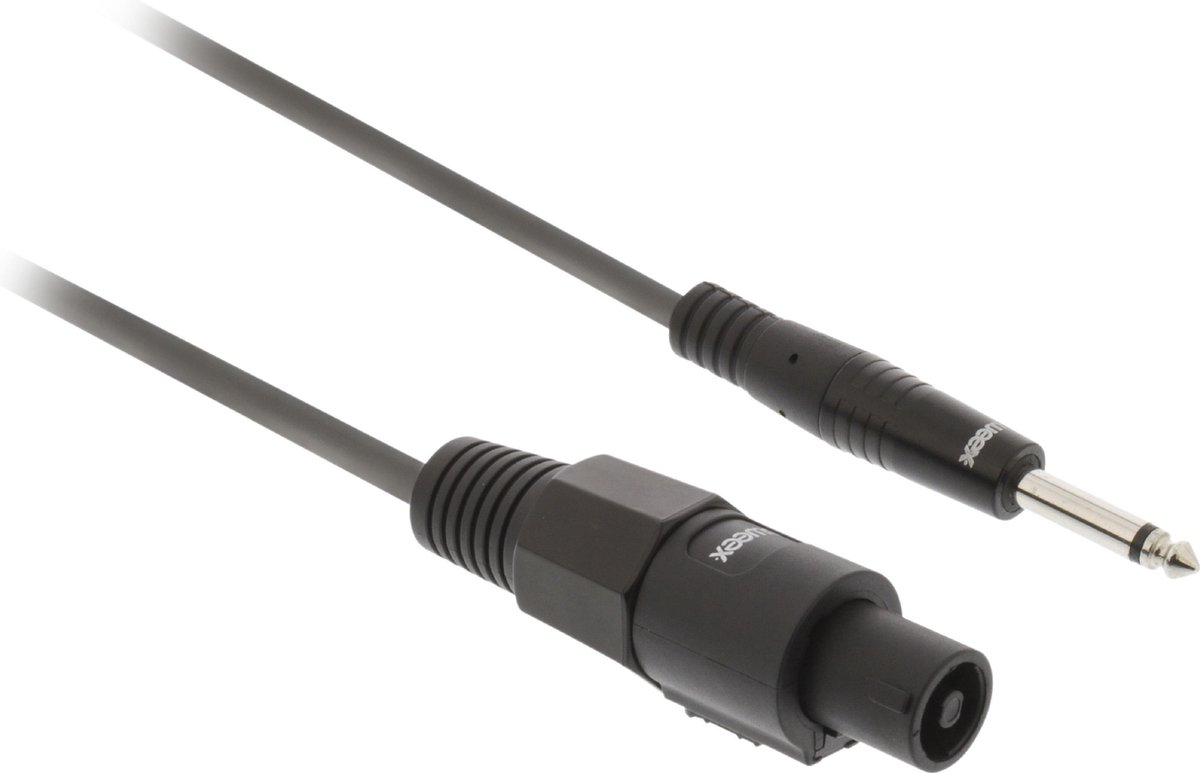 Sweex Luidsprekerkabel Speaker 2-Pins Female - 6.35 mm Male 3.0 m Donkergrijs