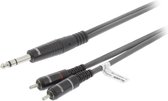 Sweex 6,35mm Jack - Tulp stereo audio kabel - 1,5 meter