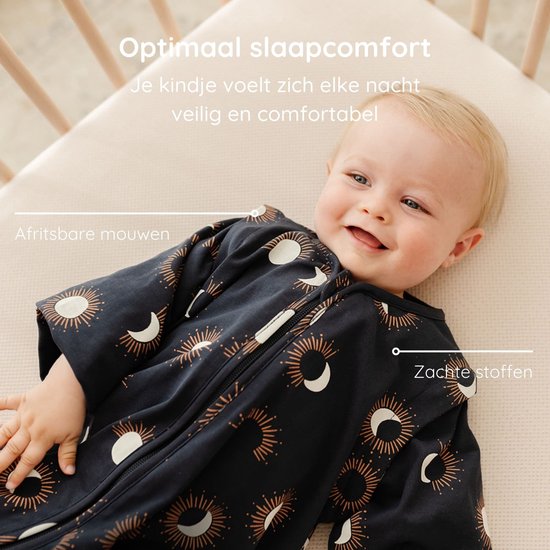 Puckababy 4 seizoenen Slaapzak Baby (6m-2,5y) - 4 Seasons - Eclipse Night — afbeelding 4