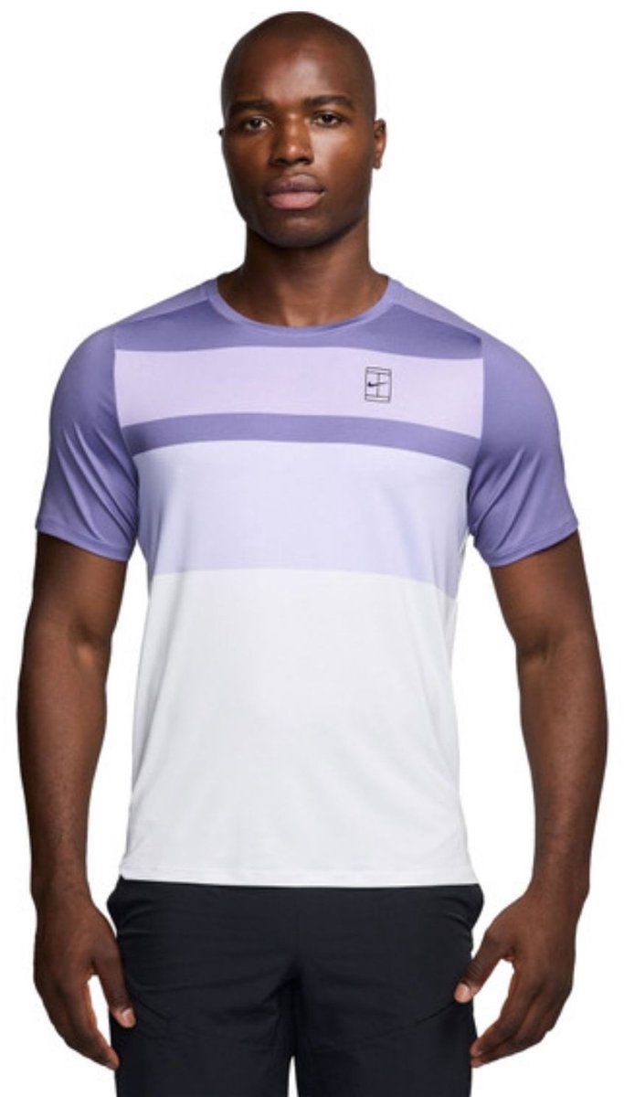 Nike Court Advantage Tennis Polo Heren M Paars