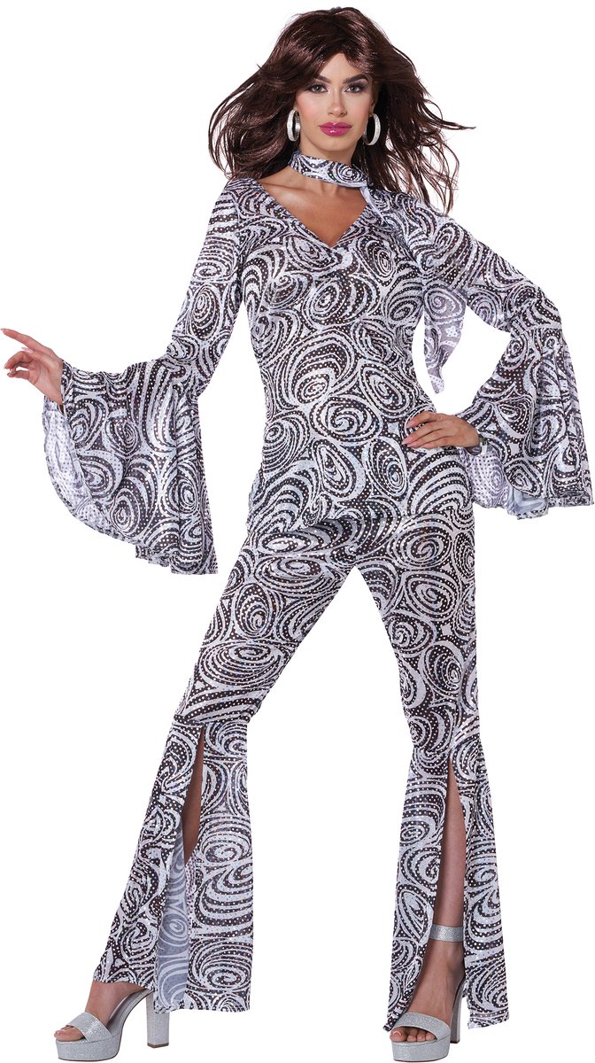 Luxe disco kostuum voor dames - Verkleedkleding - Small