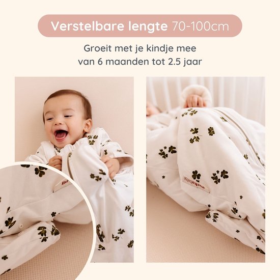 Puckababy 4 seizoenen Slaapzak Baby (6m-2,5y) - 4 Seasons - Lucky Clover