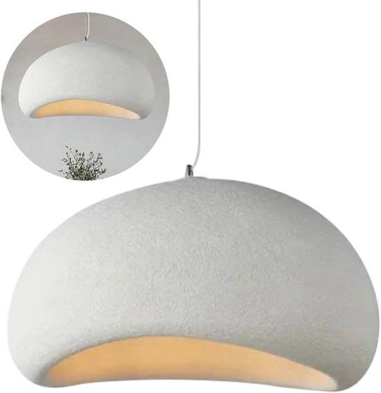 Lampe Blyx® Wabi Sabi - Suspensions - Table à manger - Chambre - Salon - Wit - 70x57x39 cm