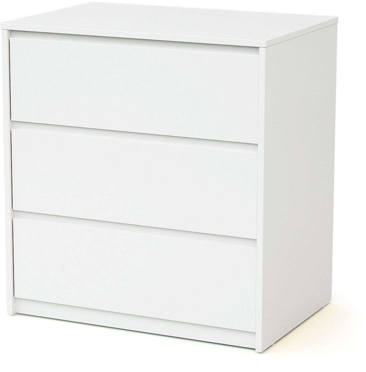 WEBABY - Houten Baby ladekast met 3 lades UNO - Wit