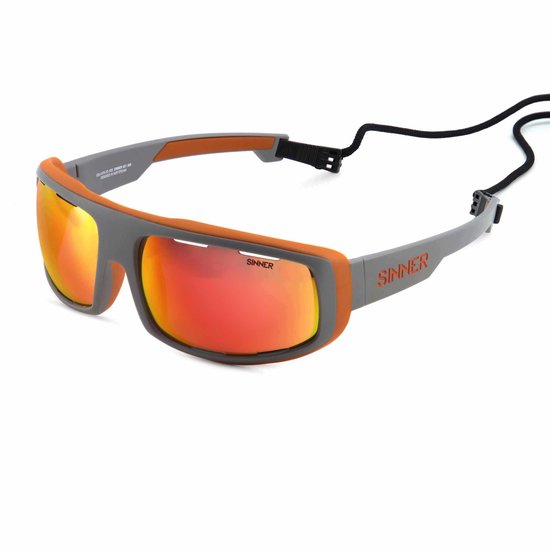SINNER Apollo Court - Sportbril/ Zonnebril - SINTRAST® lenzen - Grijs - Court lens - Unisex - One size — afbeelding 2