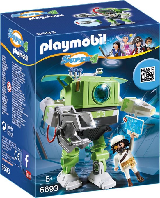 jukbeen kiem Heb geleerd PLAYMOBIL Cleano-Robot - 6693 | bol.com