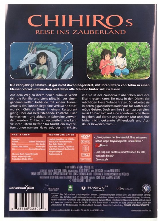 Le Voyage de Chihiro [DVD]
