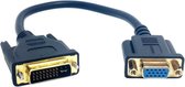 Coretek Premium DVI-A naar VGA adapter / zwart - 0,15 meter