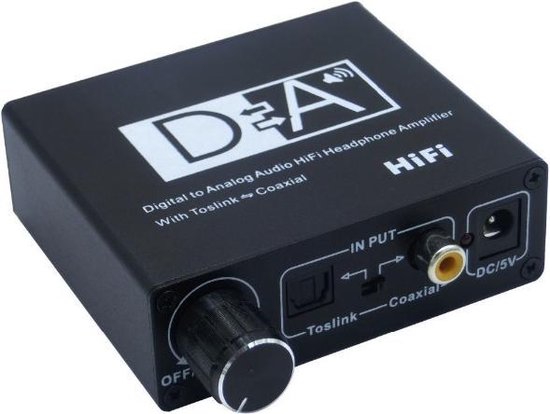 Digitaal naar audio converter met hoofdtelefoon versterker | bol.com