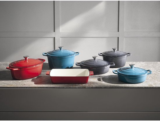 APS 5 Sterren steelpan met deksel, hoogte 115 mm, ø 250 mm antraciet/crème van APS — afbeelding 2
